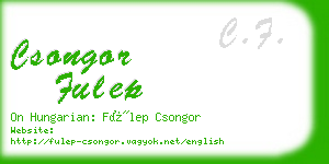 csongor fulep business card